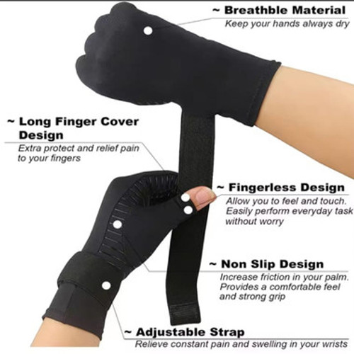 Overt Compression Gloves, Copper Arthritis Gloves, Support for Men & Women Overt Compression Gloves, Copper Arthritis Gloves, Support for Men & Women