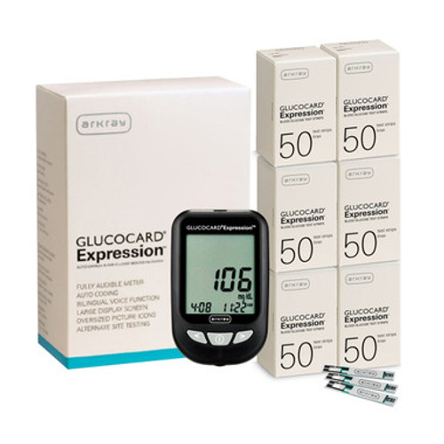 Arkray Glucocard Expression Meter with Expression 300 Test Strips Arkray Glucocard Expression Meter with Expression 300 Test Strips