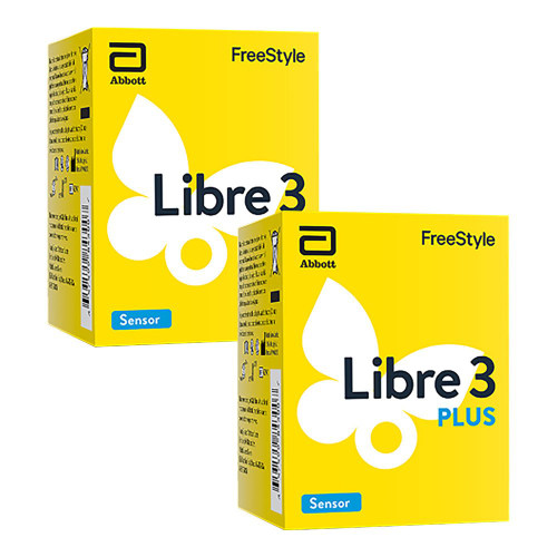 FreeStyle Libre 3 PLUS Sensors for Continuous Glucose Monitoring { 2 Pack ]