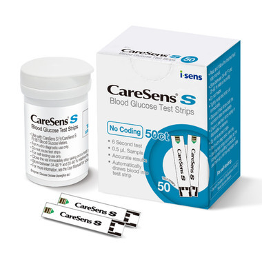 CareSens S Fit blood glucose test strips 50 count – starter supply for new users