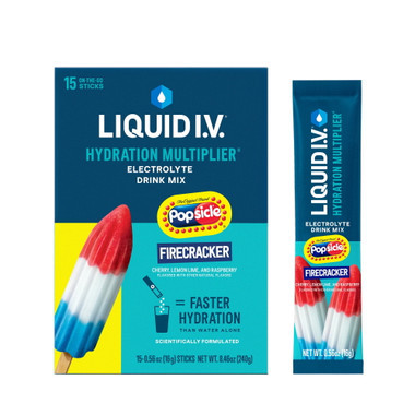 Liquid I.V. electrolyte drink mix in Popsicle Firecracker flavor