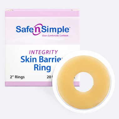 Safe N Simple Integrity Skin Barrier Rings 2" packaging