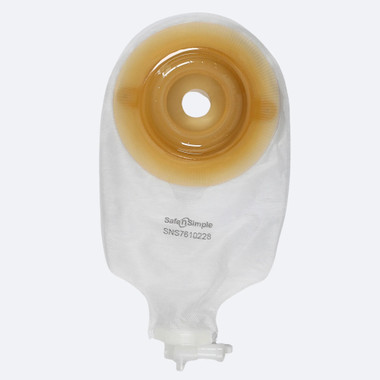 Safe N Simple 9" Convex Urostomy Pouch 7/8" Precut packaging