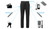 Overt Women's Black Workout Jogger Pant with zips for easy injection access Overt Women's Black Workout Jogger Pant with zips for easy injection access