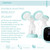 Zomee Z1 pump front view – double electric pump with 5 massage modes and 9 expression levels