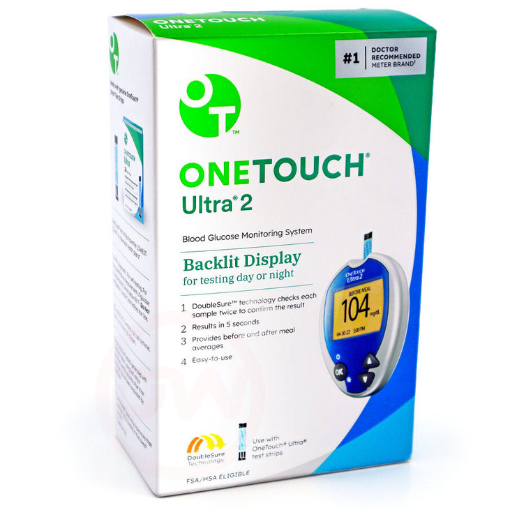 OneTouch Ultra2 Meter Kit With Delica PLUS Device ( White Device ) OneTouch Ultra2 Meter Kit With Delica PLUS Device ( White Device )