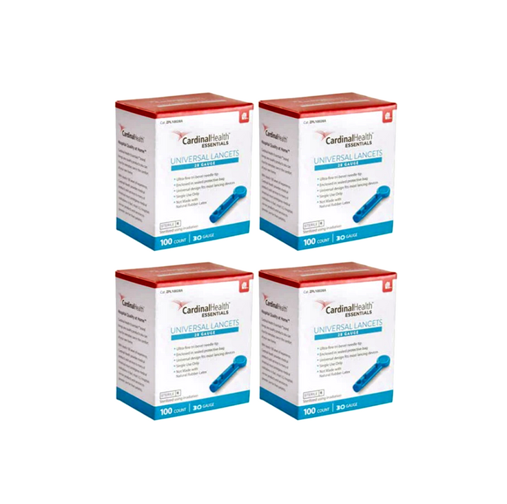 Cardinal Health ReliaMed Twist and Cap Lancets, 30G [4 Pack]