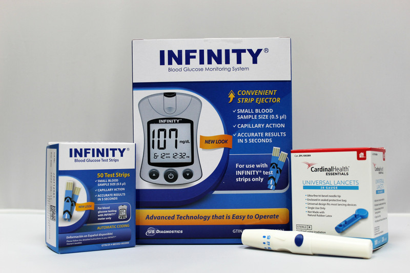 Infinity Glucose Starter Kit With 50 Test Strips, Lancing Device & Lancets Infinity Glucose Starter Kit With 50 Test Strips, Lancing Device & Lancets
