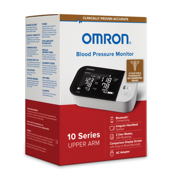 Omron+ 1 Digital Blood Pressure Monitoring Unit - Tube Pocket Size, Large Cuff - BP7450 Omron+ 1 Digital Blood Pressure Monitoring Unit - Tube Pocket Size, Large Cuff - BP7450