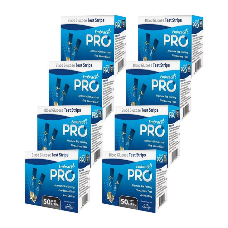 Omnis Health Embrace PRO Blood Glucose Test Strips 400 Test Strips