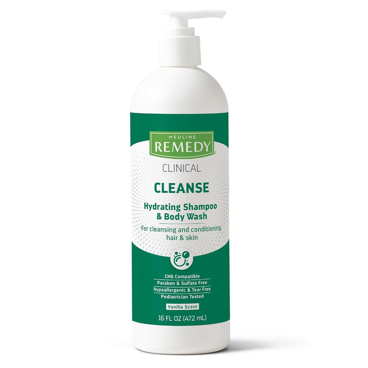 Medline Remedy Clinical Hydrating Shampoo & Body Wash
