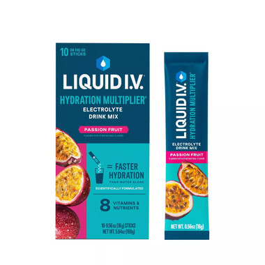 Liquid I.V. electrolyte drink mix in Passion Fruit flavor
