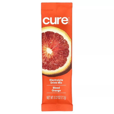 Cure hydrating electrolyte drink mix in Blood Orange flavor