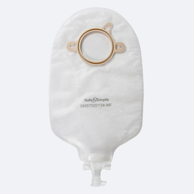 Safe N Simple 9" Urostomy 2-Piece Pouch 50mm Transparent packaging
