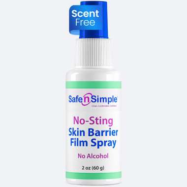 Safe N Simple No-Sting Skin Barrier Spray 2 oz bottle