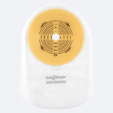 Safe N Simple 8" Closed One-Piece Pouch Transparent with Filter packaging