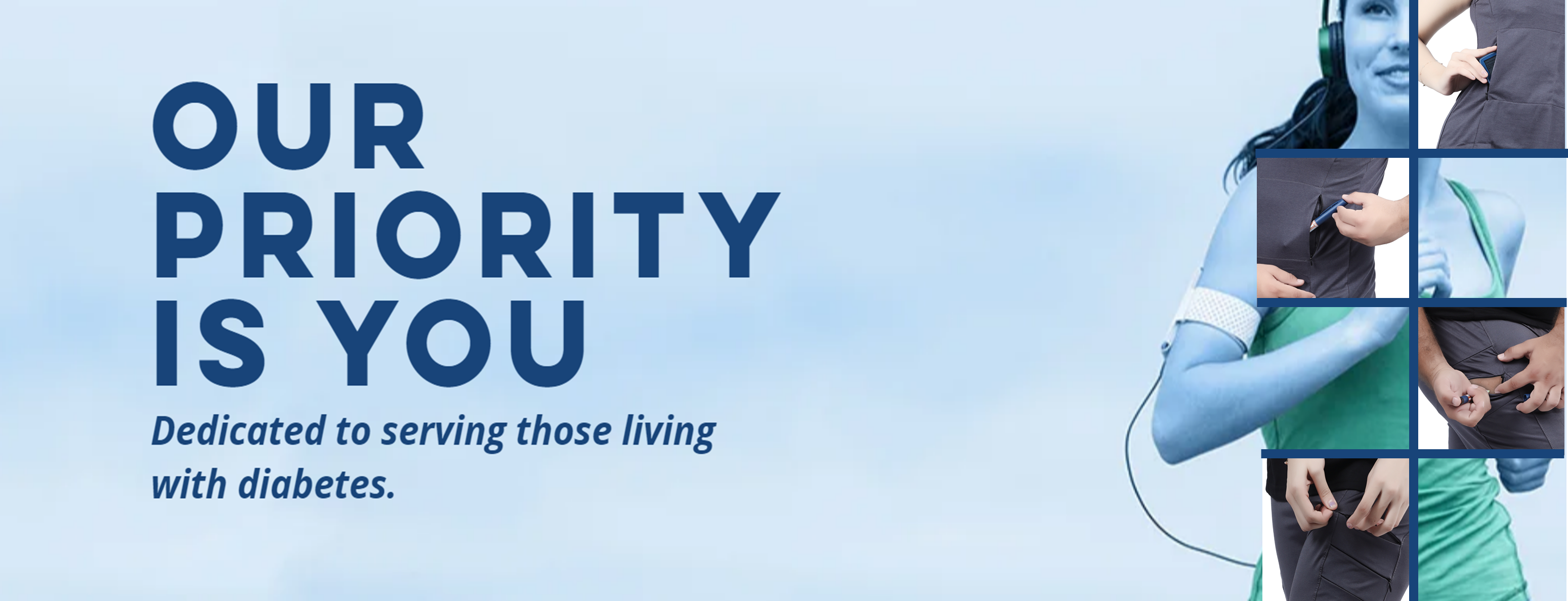 Diabetic clothing banner