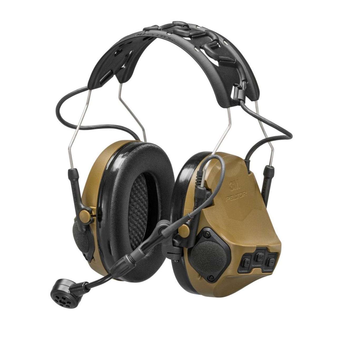 Peltor ComTac VII Headset Coyote Brown - Frontline Safety Australia