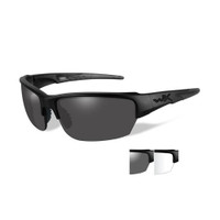 Wiley X Saint | Grey and Clear Two Lens w/Matte Black Frame