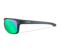 Wiley X Kingpin | Captivate Polarised Green Mirror Lens w/Graphite Frame