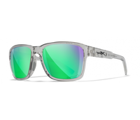 Wiley X Trek | Captivate Polarised Green Mirror Lens w/Gloss Crystal Light Grey Frame