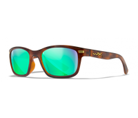 Wiley X Helix | Captivate Polarised Green Mirror Lens w/ Gloss Demi Frame