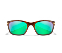 Wiley X Helix | Captivate Polarised Green Mirror Lens w/ Gloss Demi Frame