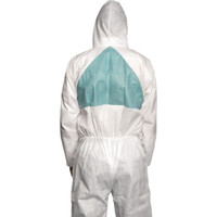 3M | Disposable Protective Coverall 4520, White/Green - Size L Case of 20