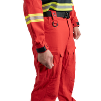 CPX Tactical Pants FR RIPSTOP Red Hi-Vis Yellow