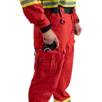 CPX Tactical Pants FR RIPSTOP Red Hi-Vis Yellow