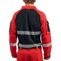 CPX Tactical Shirt FR Ripstop Red Hi-Vis Silver