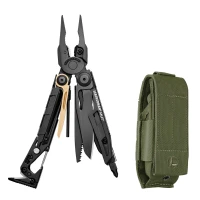 Leatherman | Mut, Black W/ Green Molle Sheath, YL833084, Military Utility Tool