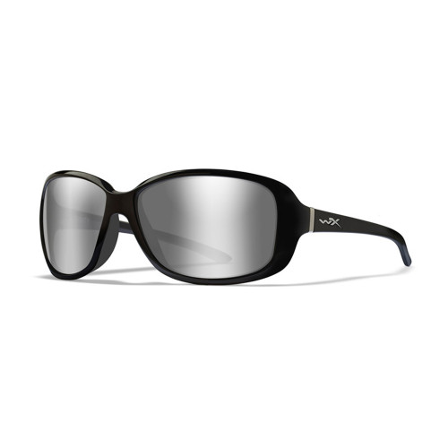 Wiley X Affinity | Grey Silver Flash Lens w/ Gloss Black Frame