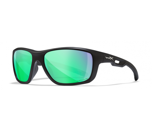 Wiley X Aspect | Captivate Polarised Green Mirror Lens w/ Matte Black Frame