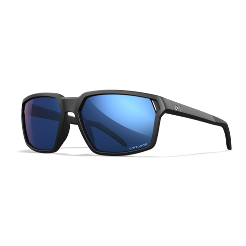 Wiley X Sierra| Captivate Polarised Blue Mirror w/ Matte Black Frame