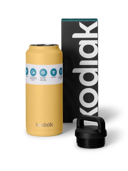 Kodiak | Cascade Bottle, Yellow, XKOBOT40YELLOW, INSULATED BOTTLE