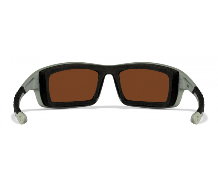Wiley X Grid Captivate Polarised Green Mirror Lens w/ Matte Cool Grey