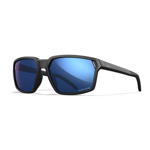 Wiley X Sierra| Captivate Polarised Blue Mirror w/ Matte Black Frame