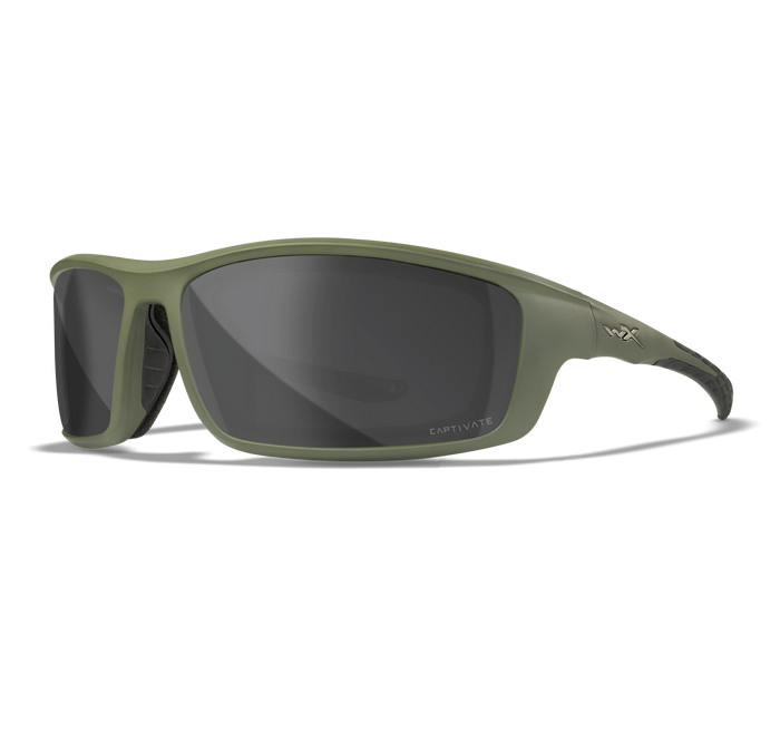 Grid | Captivate Polarised Grey Lens w/ Matte Utility Green Frame
