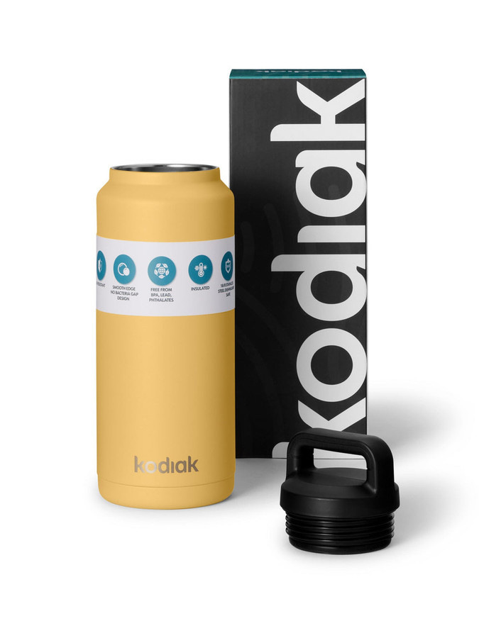 Kodiak | Cascade Bottle, Yellow, XKOBOT40YELLOW, INSULATED BOTTLE