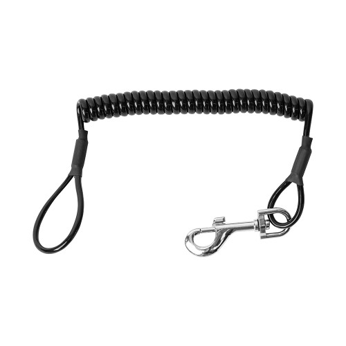 Kevlar Coiled Lanyard w/ Snap Bolt and 15mm loop attachment V2