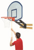 Bison QwikChange Wall Mounted Basketball Hoop - 48 Inch Fan Graphite