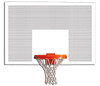 Gared 42 Inch X 72 Inch White Rectangular Perforated Steel Backboard