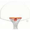 Gared 54 Inch White Fan-Shaped Aluminum Backboard