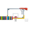 Gared Collegiate Backboard Package - Backboard, Rim, Net, Padding