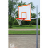 Gared Standard Duty Straight Post Basketball Hoop - 60 Inch Steel