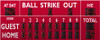 Varsity 3358 20' Baseball/Softball Electronic Scoreboard