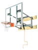 Bison Adjustable Wall Mounted Basketball Hoop - 54 Inch Glass