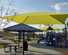 Square Fabric Shade Structure - 12'H Entrance