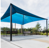 Square Fabric Shade Structure - 12'H Entrance